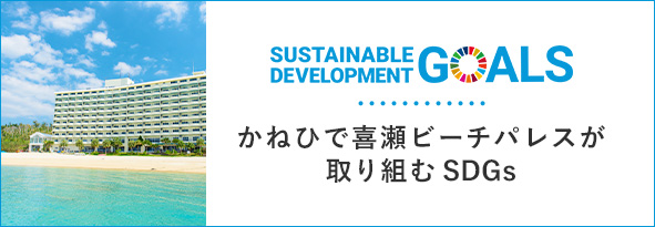 SUSTAINABLE DEVELOPMENT GOALS かねひで喜瀬ビーチパレスが取り組む SDGs