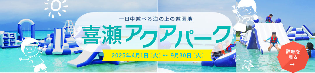 一日中遊べる海の上の遊園地 アクアパーク